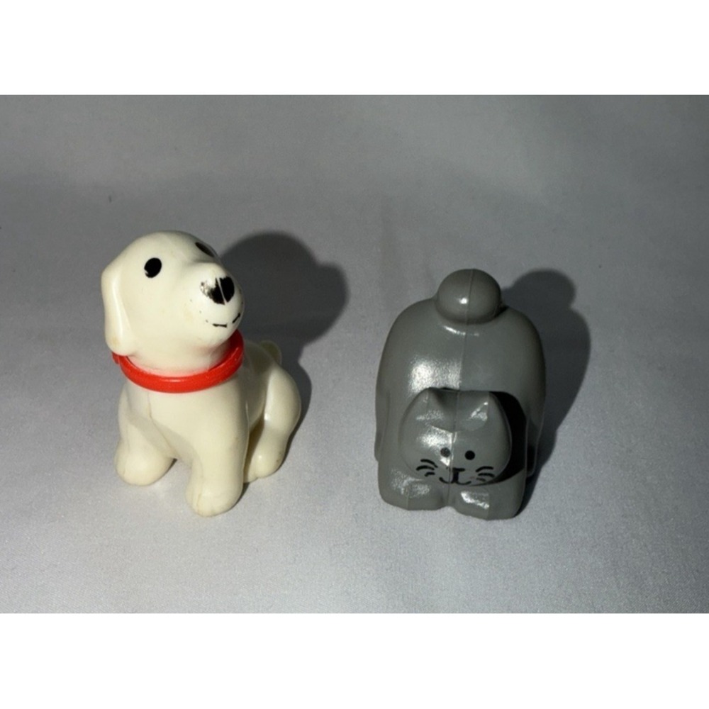 Vintage Little Tikes Dollhouse Accessories Dog Cat